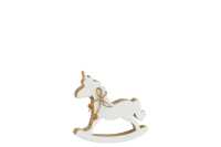 Licorne Bascule Bois Blanc