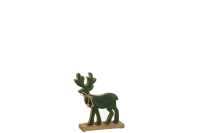 Figura Reno Madera Verde Small