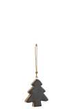 Suspension Sapin Bois Noir Small