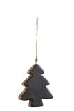 Suspension Sapin Bois Noir Large