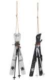 Suspensions Skis Metal Noir/Blanc