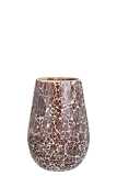 Candle Holder Ali Glass Brown