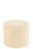 Pouf Velours Cotele Creme