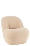 Hocker Teddy Bouclé Warm Beige