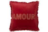 Cushion Amour Textile Red/Gold