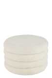 Pouf Rond Teddy Poly Blanc