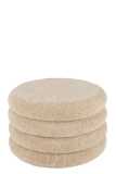 Pour Rond Teddy Poly Beige