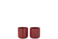 Flowerpot Gen Ceramic Red Extra