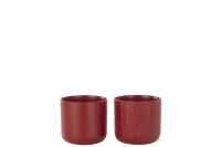 Flowerpot Gen Ceramic Red Small