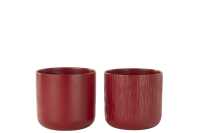 Flowerpot Gen Ceramic Red Large