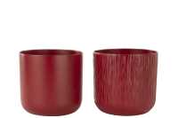 Flowerpot Gen Ceramic Red Extra