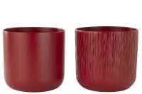 Flowerpot Gen Ceramic Red Xxl