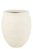 Flower Pot Terracotta White