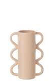 Vase Vague Anse Dolomie Rose Small