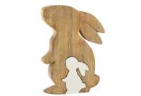 Rabbit Profile Silh Mango Wood