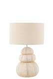 Tischlampe Seeigel Poly Beige