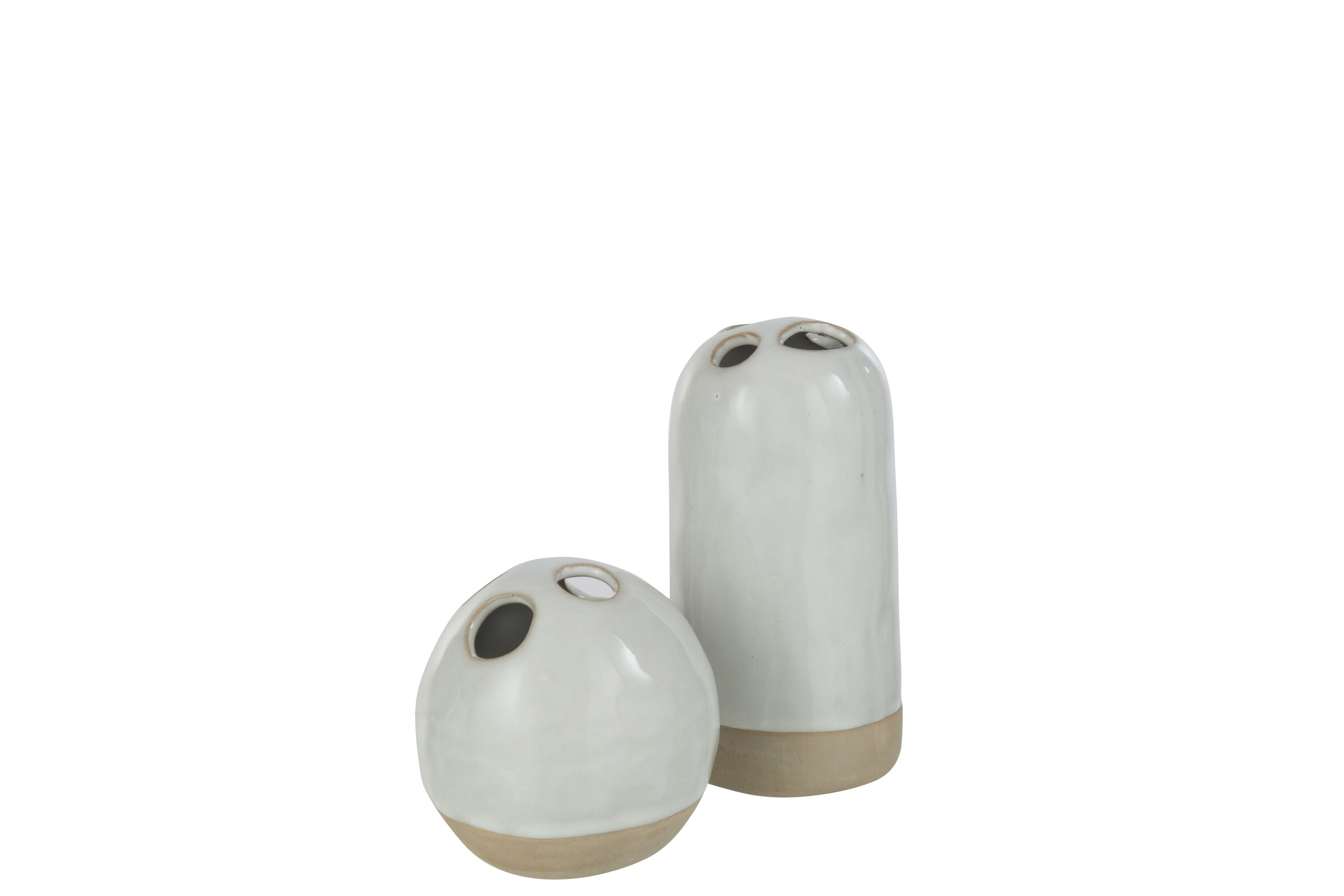 VASO GIO IN CERAMICA BIANCO LARGE 24X24X57 CM. JOLIPA