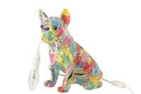 Lampada Bulldog Pop Art Resina