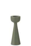 Candle Holder Cone Aluminium Green