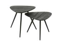 Set De 2 Tables Triangulaire Teck