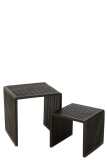 Set Of 2 Coffee Tables Cubic