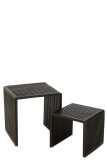 Set De 2 Tables Basses Cubiques