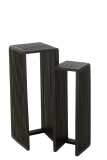 Set Of 2 Side Tables Cubic Recycle
