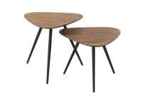 Set De 2 Tables Triangulaire Teck