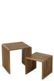 Set Of 2 Coffee Tables Cubic