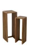 Set Of 2 Side Tables Cubic Recycle