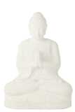 Statue Namaste Cement/Resin White