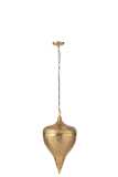 Hanging Lamp Drop Metal Gold Large