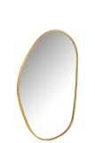 Mirror Abstract Mdf/Glass Gold