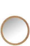 Miroir Rond Sapin/Verre Naturel