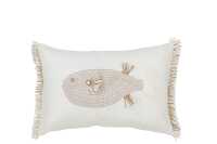 Cushion Fish + Fringes Cotton