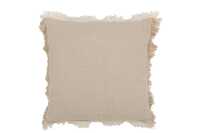 Cushion Fringes Cotton Muslin Dark