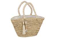 Sac De Plage Floche+Perle En Bois