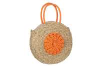 Strandtasche Rund Blume Seegras