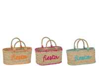 Beach Bag Fiesta+Beads Seagrass