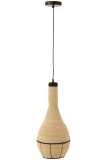 Lampe Suspendue Poire Lignes Jonc