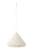 Lampe Suspendue Cone Raffia Blanc