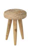 Stool Round Teak Wood/Water