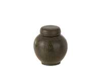 Pot With Lid Terracotta Brown