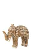 Figur Elefant Albasiaholz Naturell