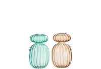 Vaas Michel Glas Aqua/Beige