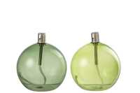 Oil Lamp Glass Green Small