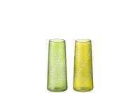 Vase Feuil Verre Vert Small