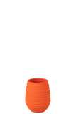 Vase Fiesta Ceramique Orange Small