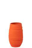 Vase Fiesta Ceramique Orange Large