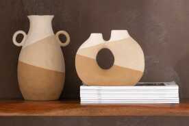 Vase Organic Ceramic Beige/Light